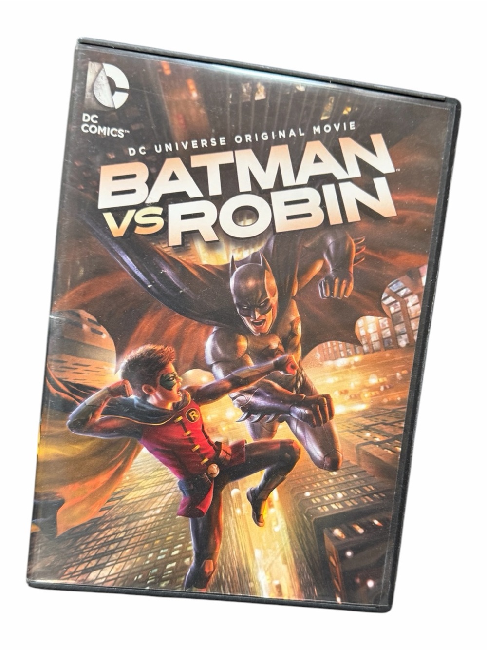 DC Comics Batman vs Robin DVD - Black, Red, Yellow